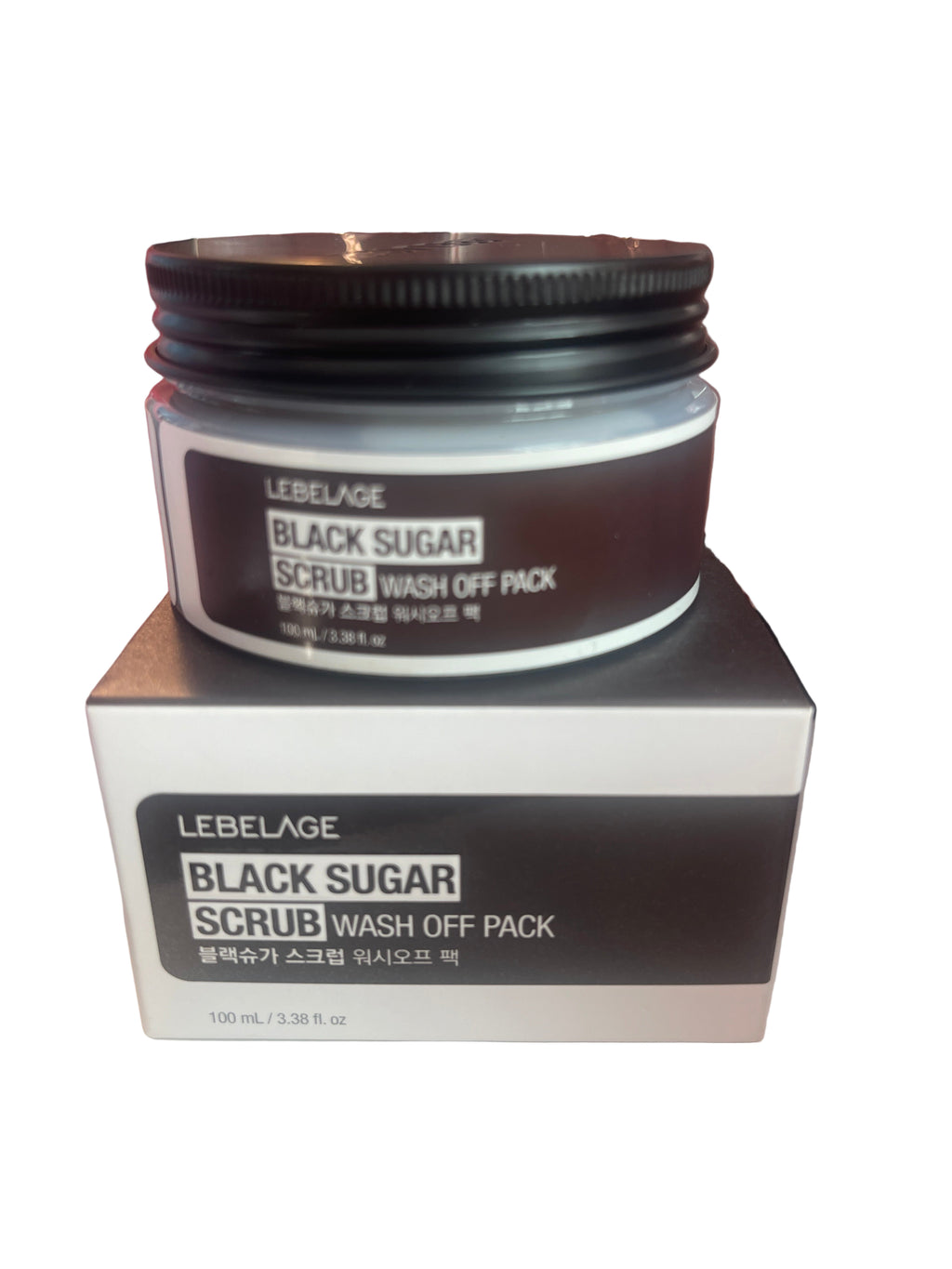 Black sugar scrub wash off pack