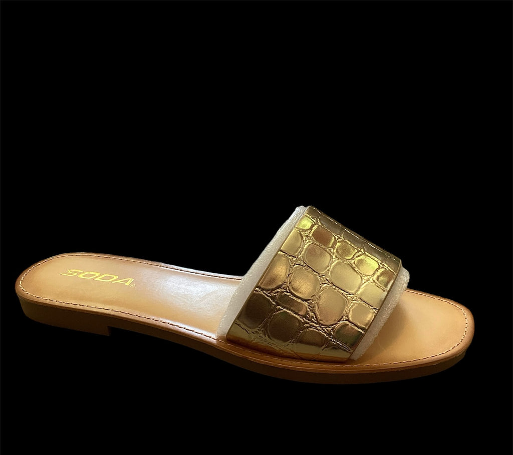Gold sandals
