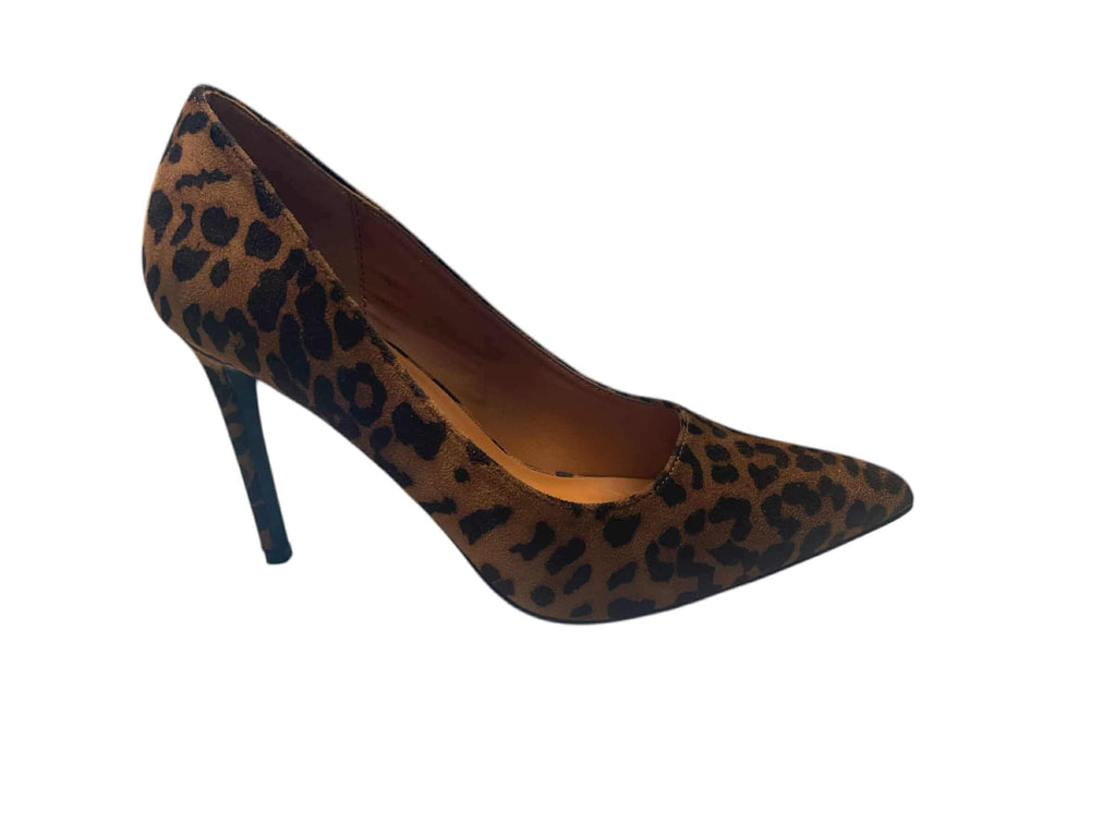 Women’s leopard print hollow out high heel