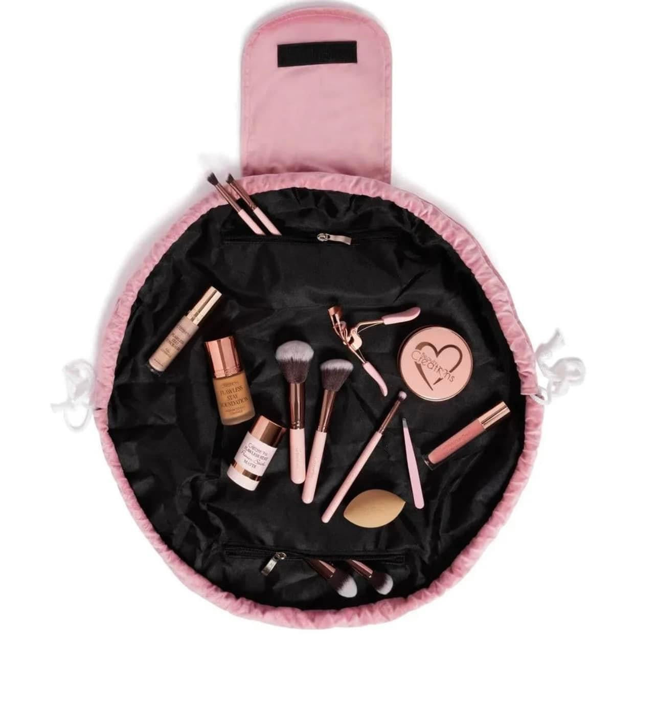 Velvet  strings cosmetic bag