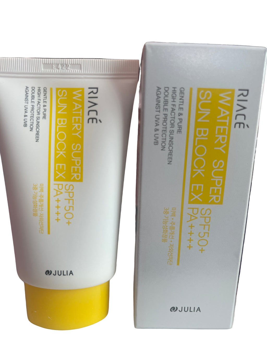 Julia watery super sun block ex spf 50+pa++++