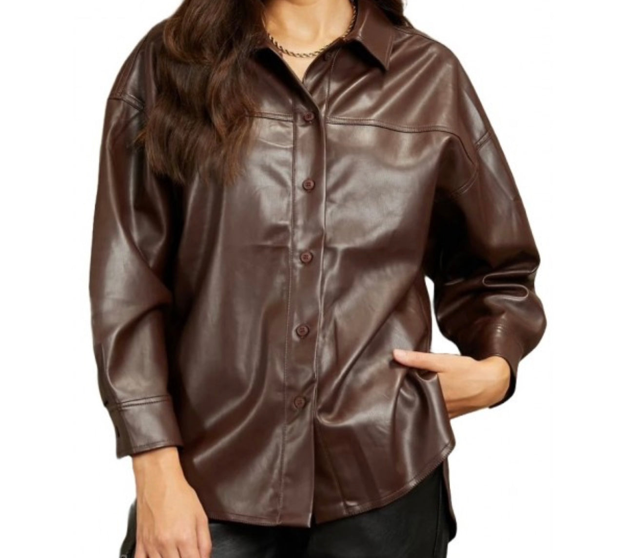 Brown Leather jacket.