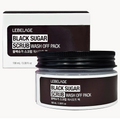 Black sugar scrub wash off pack