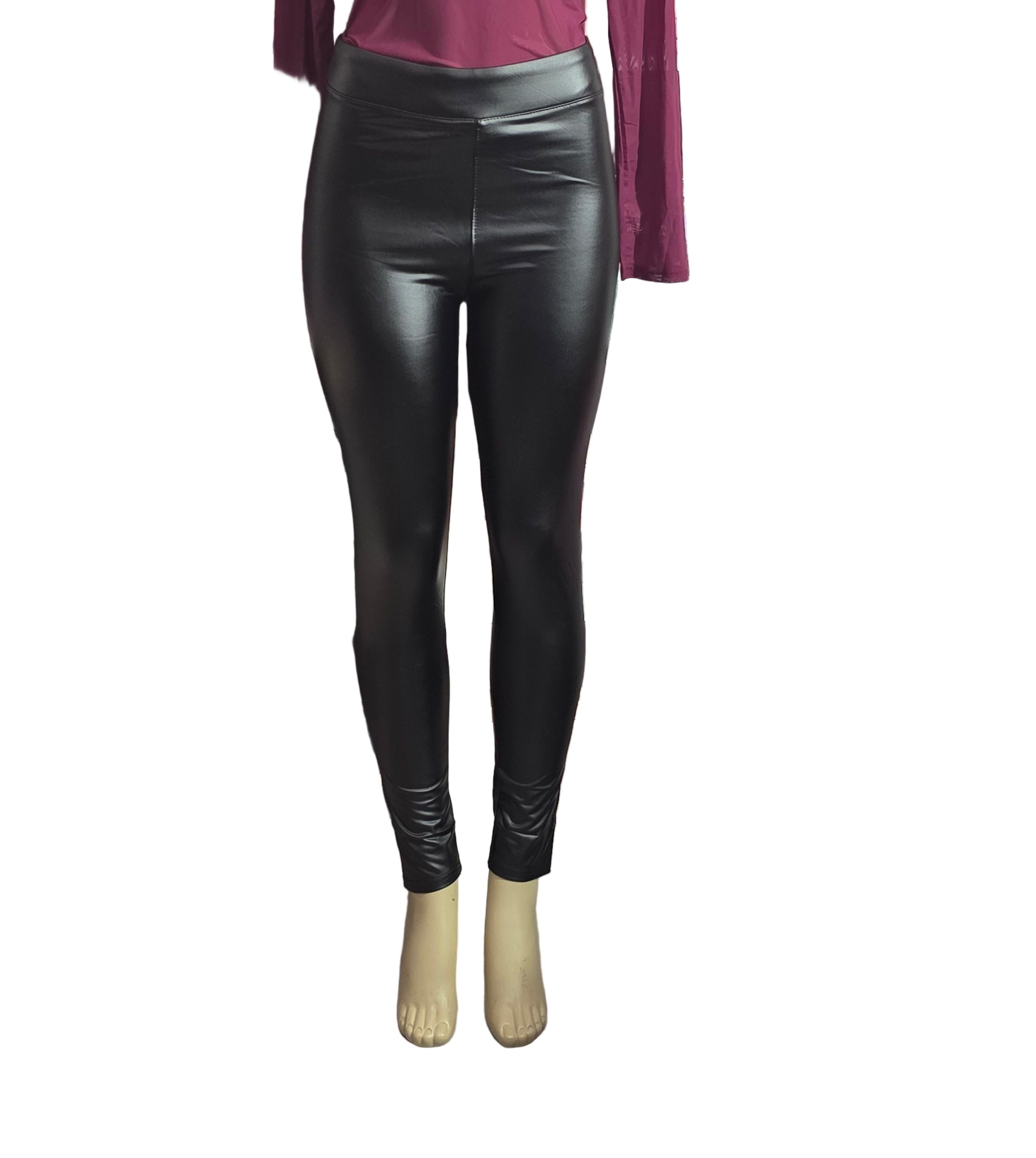 Black leather pants (leggings)
