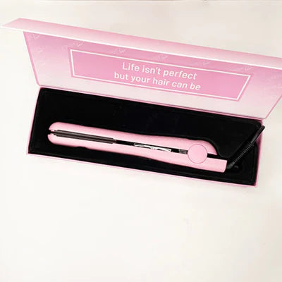 Baby pink hair straightener