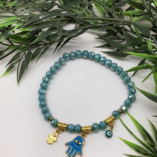 Baby blue eye bracelet