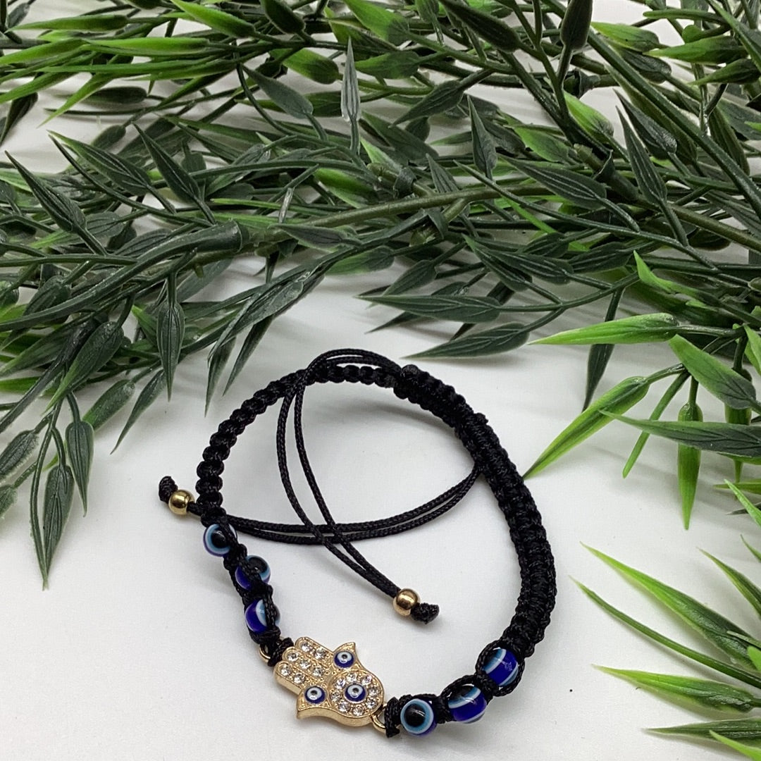 Black & blue eye bracelet