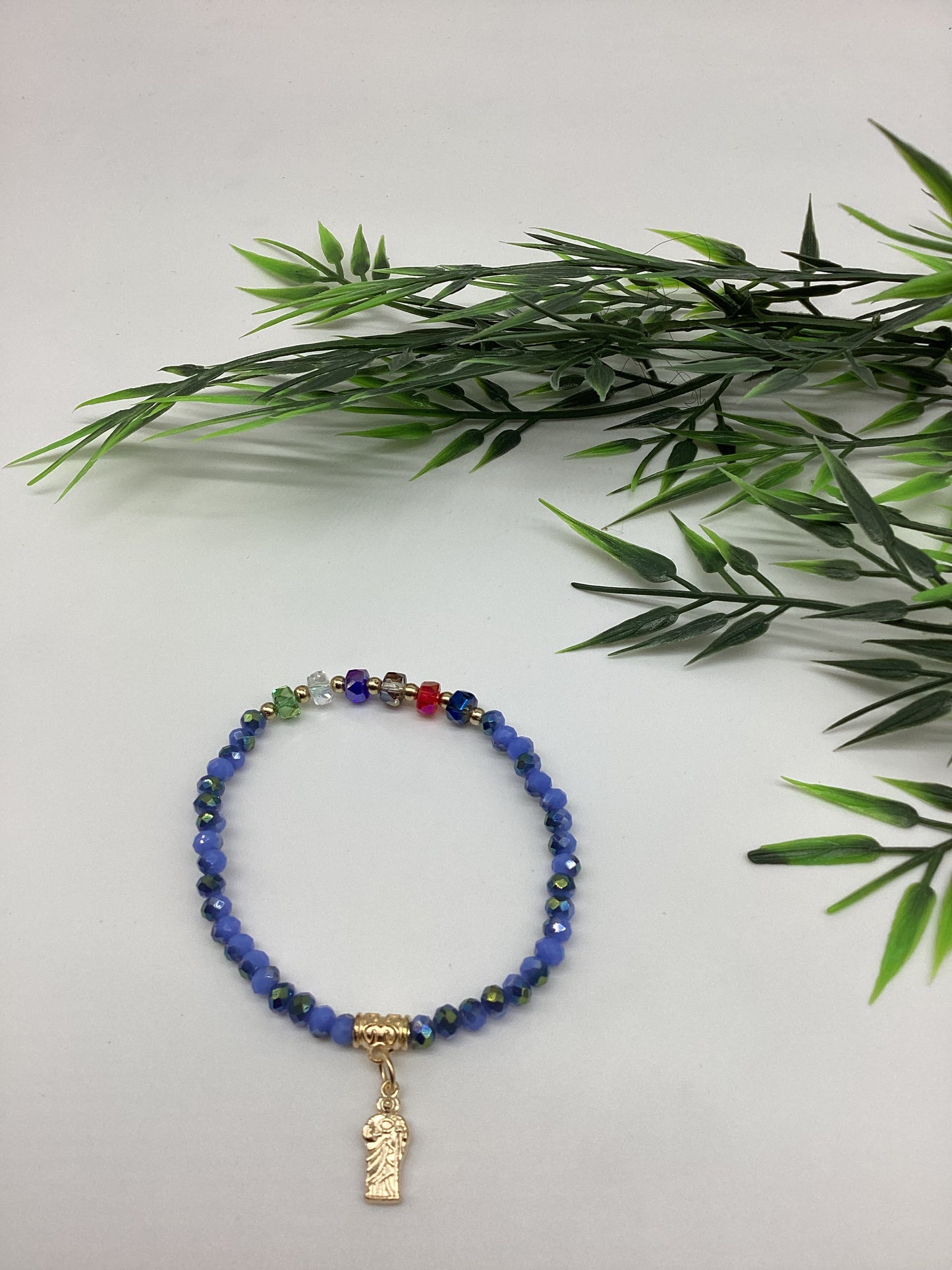 San judas bracelet (blue)