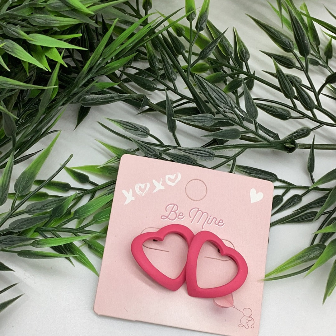 Valentine’s Day pink earrings