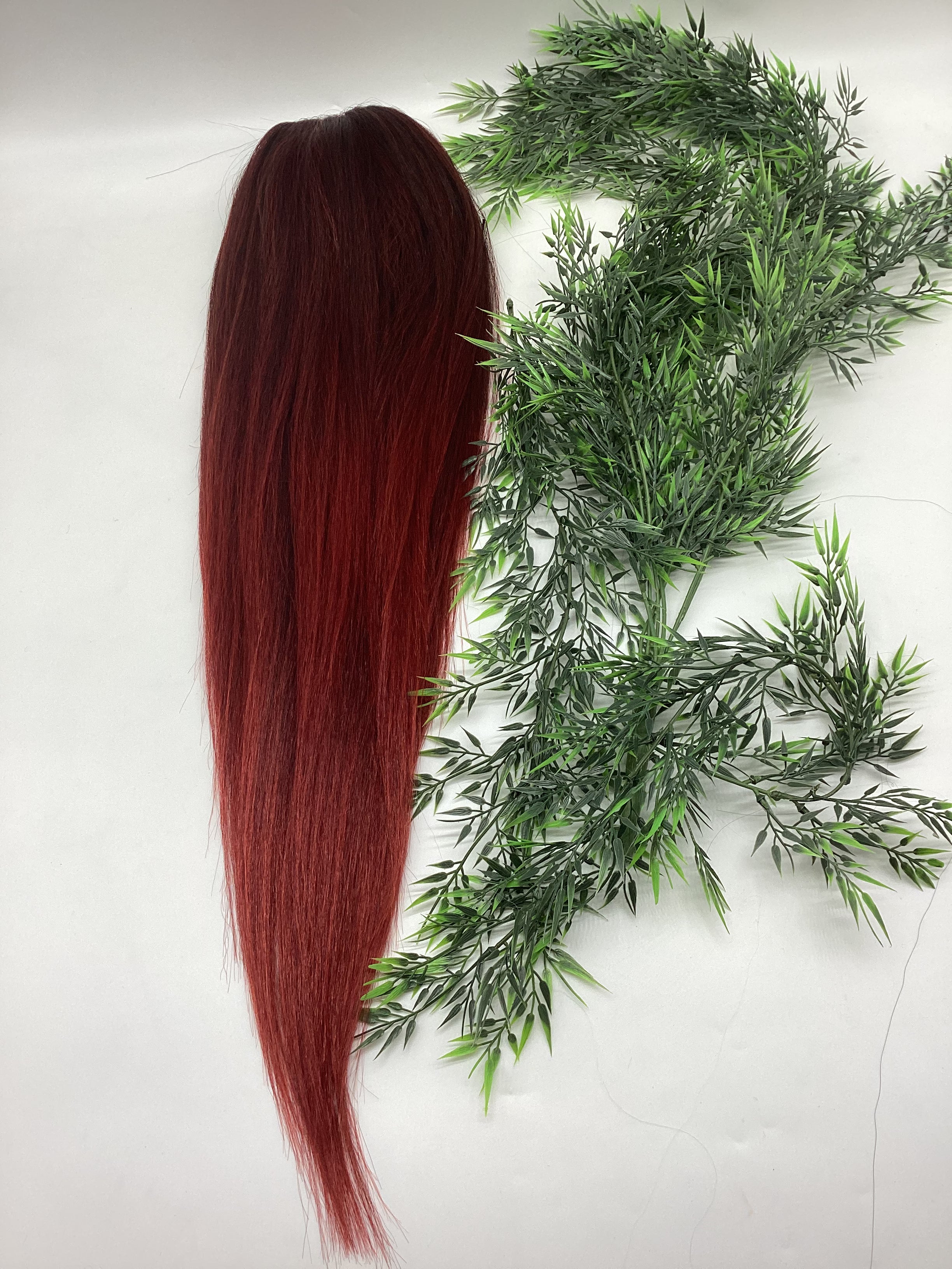 Passion red ponytail